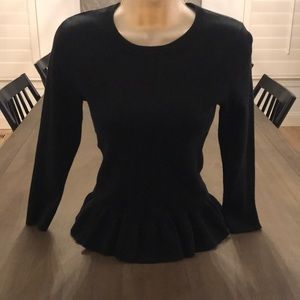 Express Crew Neck Peplum Sweater NWOT